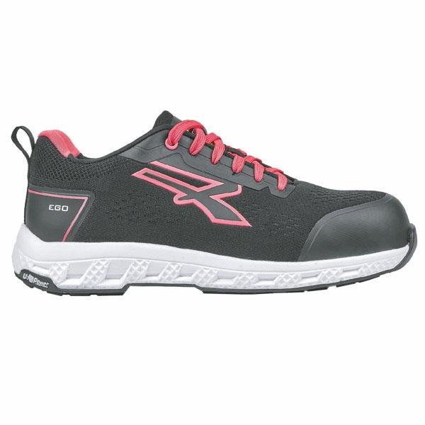 Scarpe Maya S1P U-Power, nero e fucsia